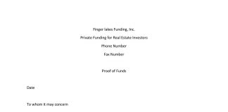 Proof Of Funds Letter Template 13